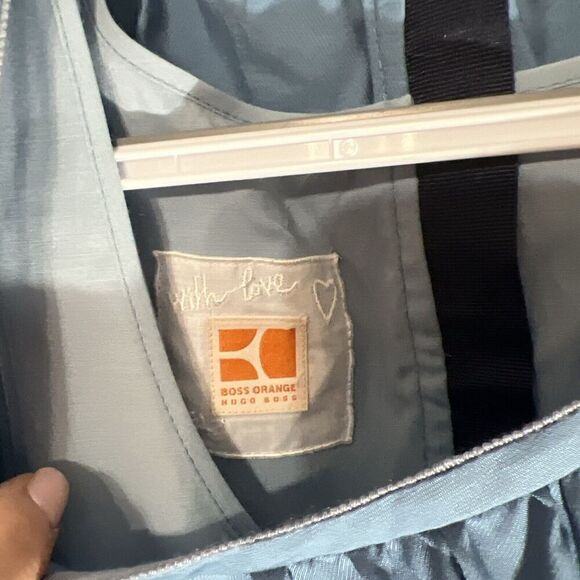 Hugo Boss Blue Dress Crocheted Short sleeve size 4 - Picture 6 of 12